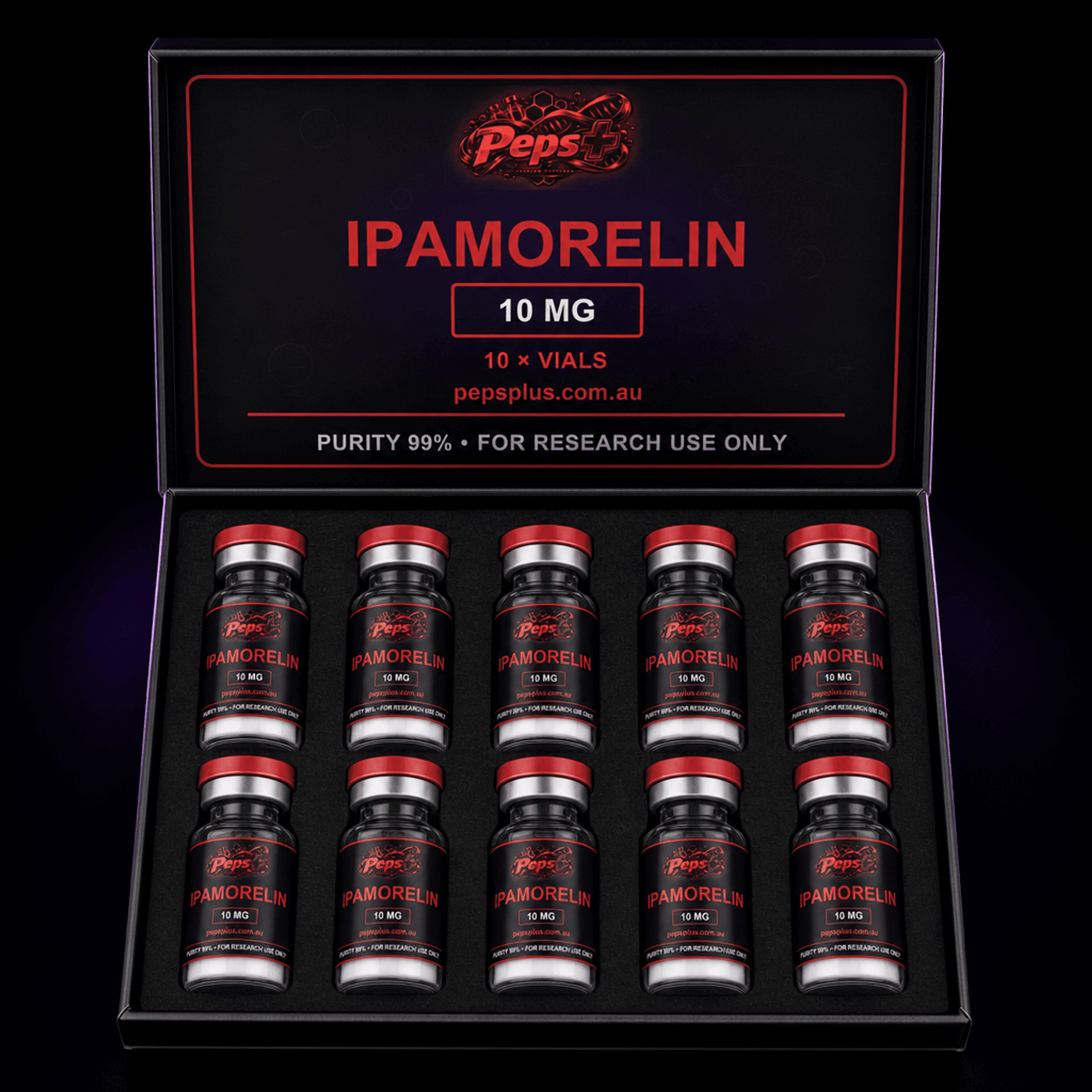 Ipamorelin (10mg) — 10 Vial Kit